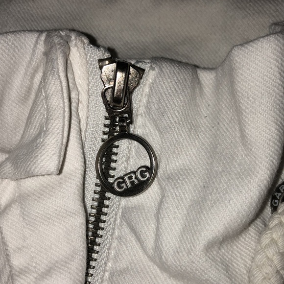 Y2K Garage Jean Jacket, White, Lightweight - Picture 4 of 15